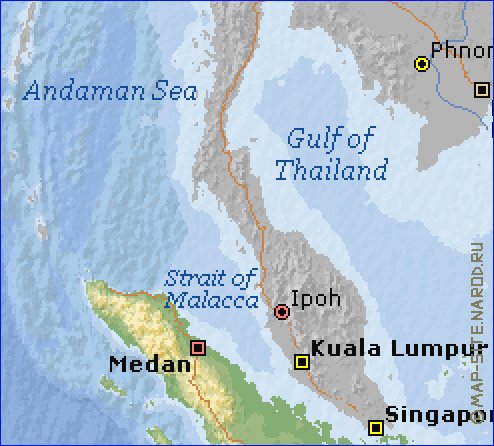 Fisica mapa de Indonesia em ingles