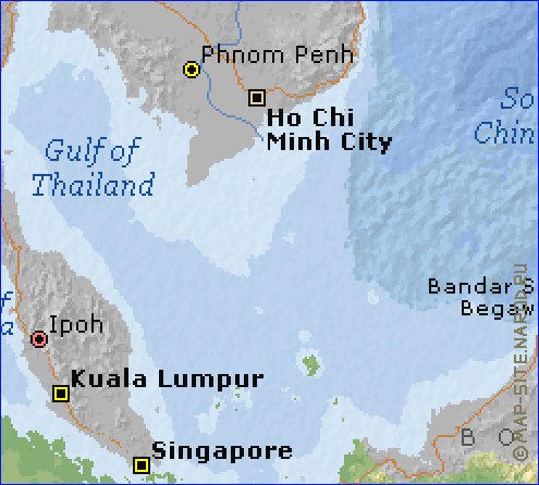 Fisica mapa de Indonesia em ingles