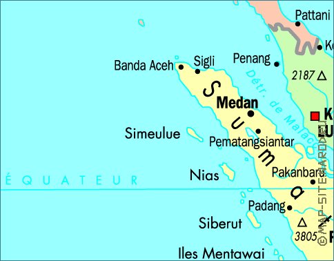 carte de Indonesie