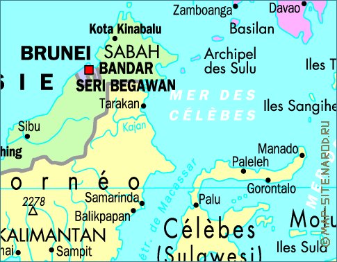 carte de Indonesie