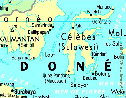 carte de Indonesie