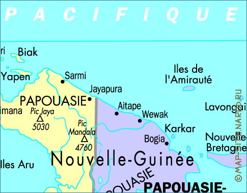 carte de Indonesie