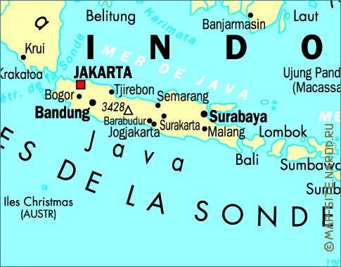 carte de Indonesie