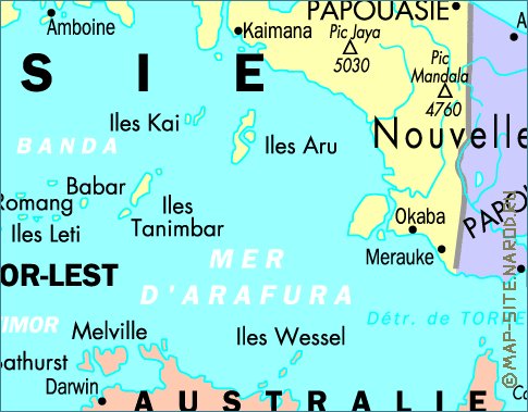 carte de Indonesie