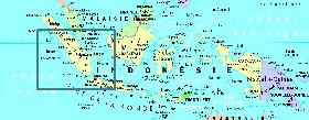 mapa de Indonesia em frances