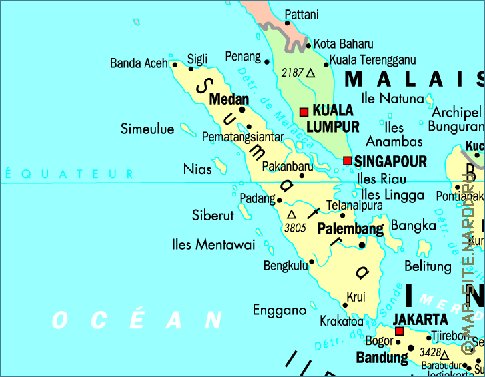 carte de Indonesie