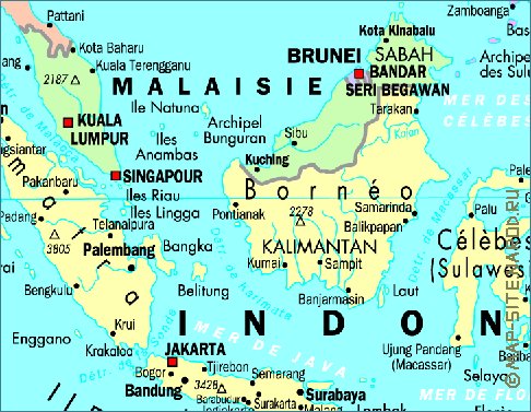 carte de Indonesie