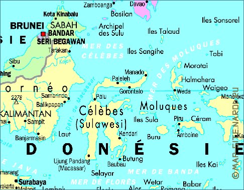 carte de Indonesie