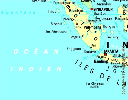 carte de Indonesie