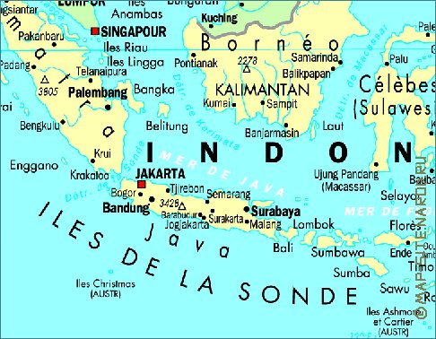 carte de Indonesie