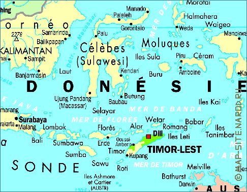 carte de Indonesie