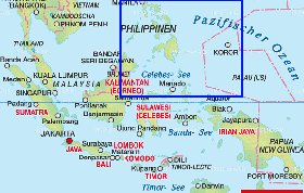 mapa de Indonesia em alemao