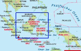 mapa de Indonesia em alemao