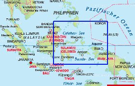 mapa de Indonesia em alemao