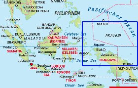 mapa de Indonesia em alemao