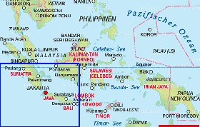 mapa de Indonesia em alemao