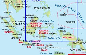 mapa de Indonesia em alemao