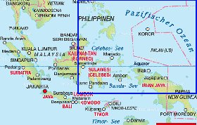 mapa de Indonesia em alemao