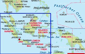 mapa de Indonesia em alemao