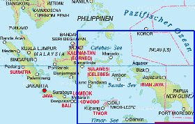 mapa de Indonesia em alemao