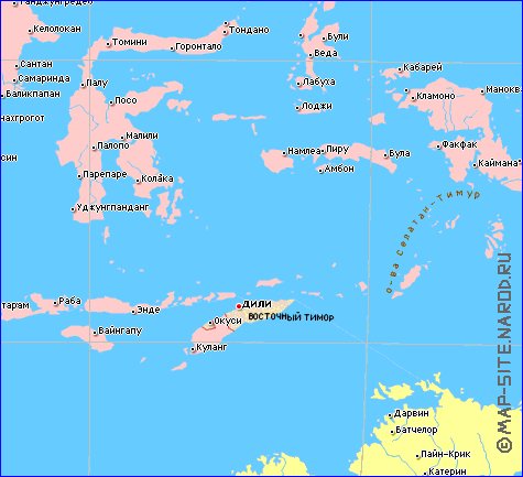 mapa de Indonesia