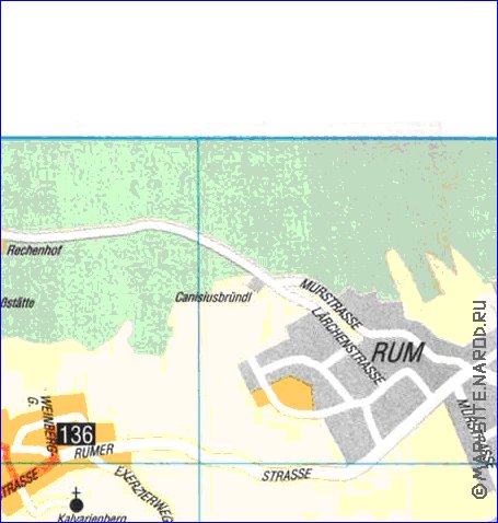 carte de Innsbruck en allemand