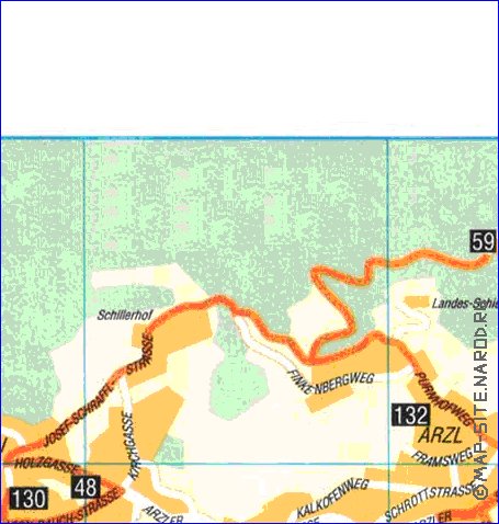 carte de Innsbruck en allemand