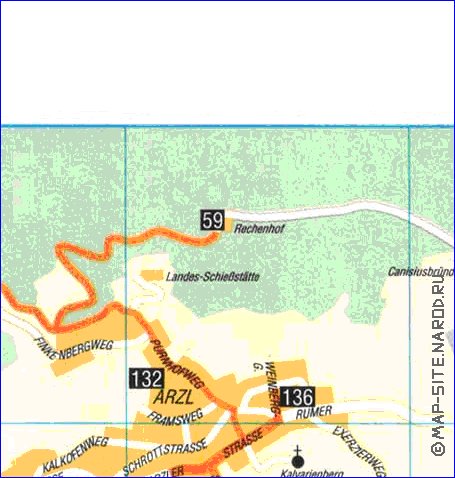 carte de Innsbruck en allemand