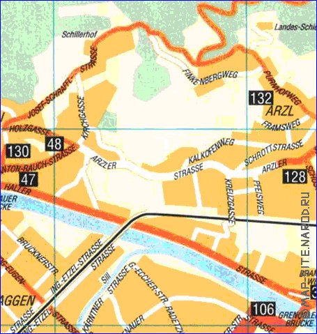 carte de Innsbruck en allemand