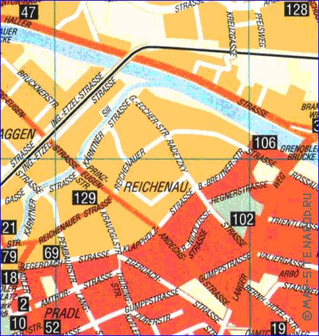 carte de Innsbruck en allemand