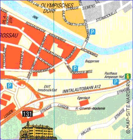 carte de Innsbruck en allemand