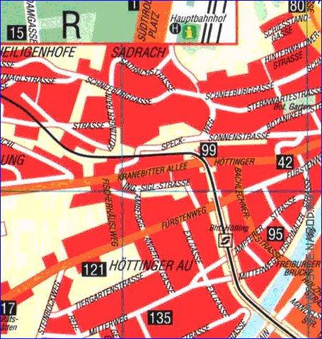 carte de Innsbruck en allemand