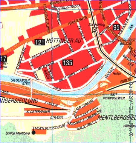 carte de Innsbruck en allemand