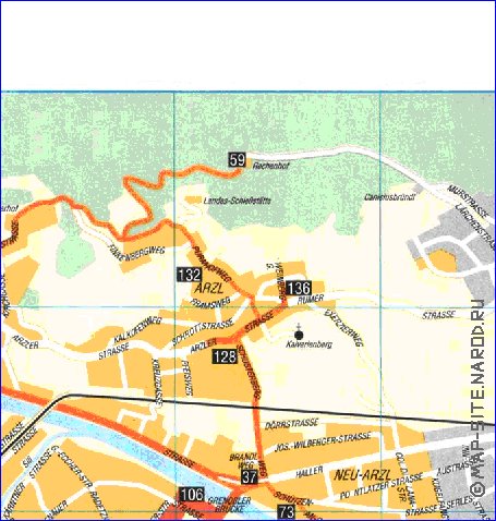 carte de Innsbruck en allemand