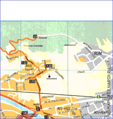 carte de Innsbruck en allemand