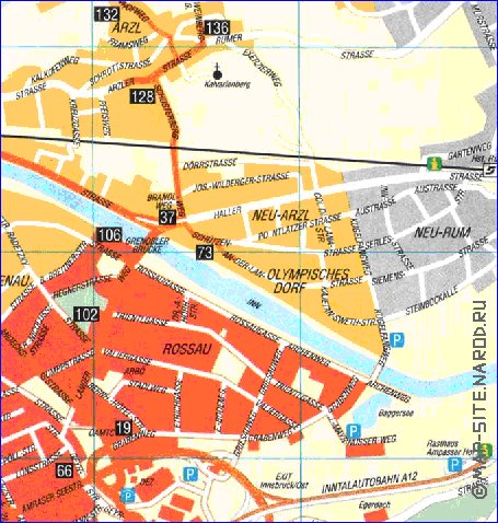 carte de Innsbruck en allemand