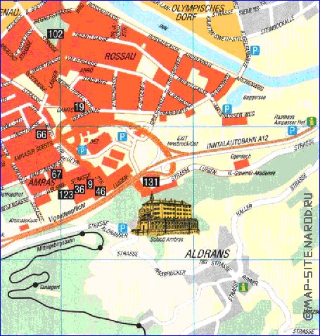 carte de Innsbruck en allemand