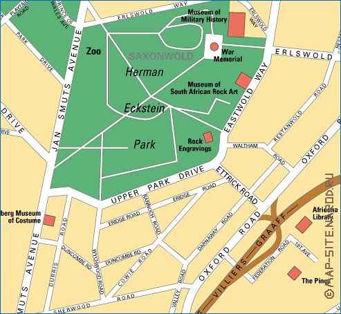 mapa de Joanesburgo