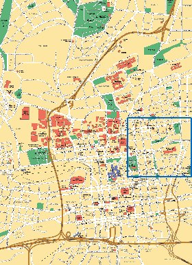 carte de Johannesburg