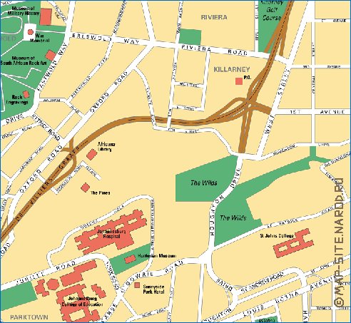 mapa de Joanesburgo