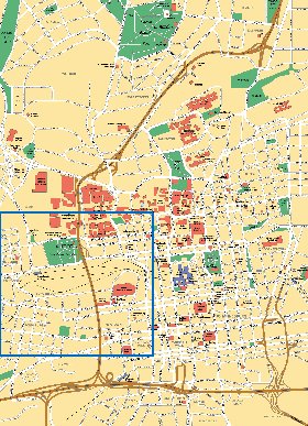 carte de Johannesburg