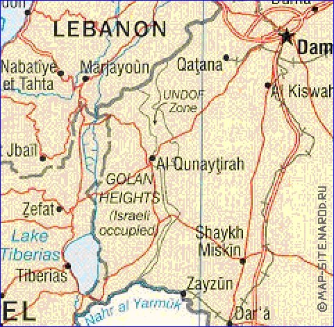 Administratives carte de Jordanie