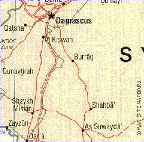 Administratives carte de Jordanie