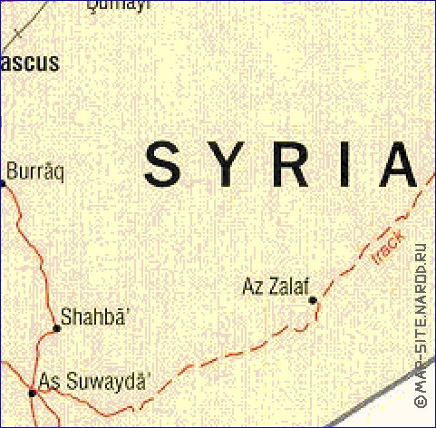 Administratives carte de Jordanie