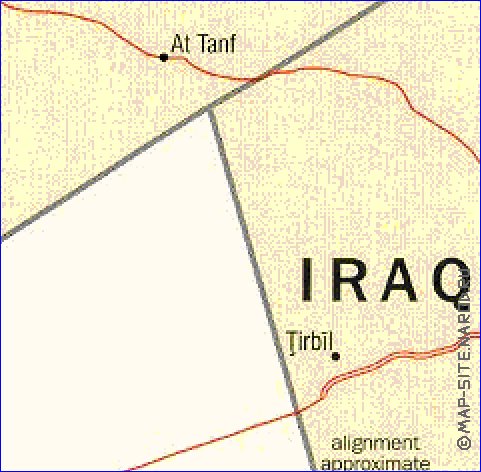 Administratives carte de Jordanie