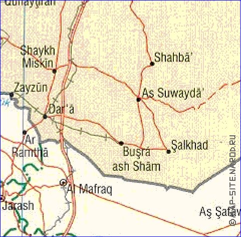 Administratives carte de Jordanie