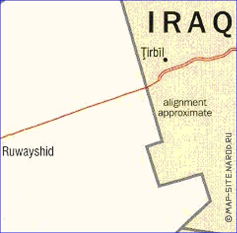 Administratives carte de Jordanie