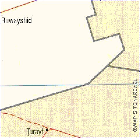 Administratives carte de Jordanie