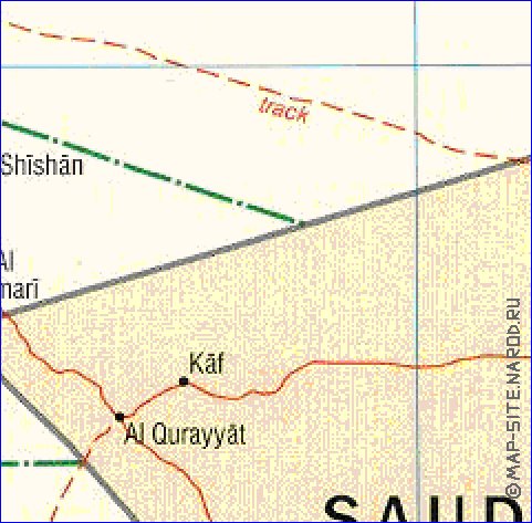 Administrativa mapa de Jordania