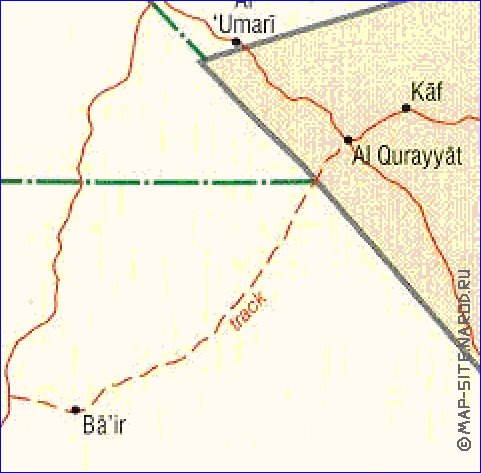 Administratives carte de Jordanie